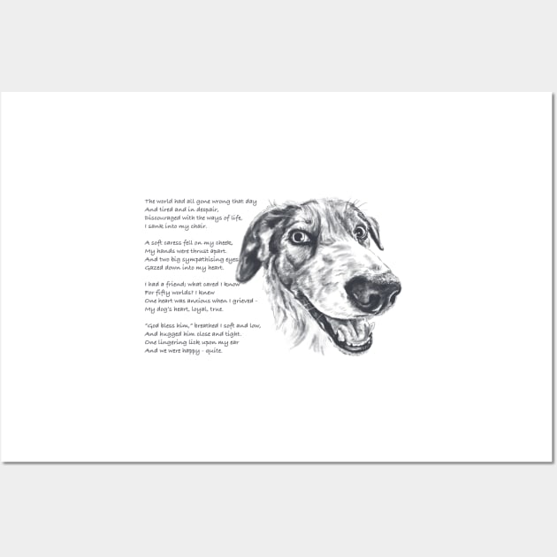 My Comforter poem - Border Collie Wall Art by archiesgirl